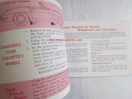 Corvette 1965 Owner&#039;s guide -Omistajan käsikirja