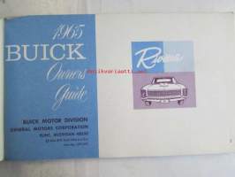 Buick Riviera 1965 Owner&#039;s quide -Omistajan käsikirja