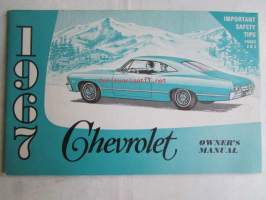 Chervolet 1967 Owner&#039;s Manual -Omistajan käsikirja