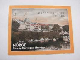 Alexandra Hotel Molde -matkailuesite 1939