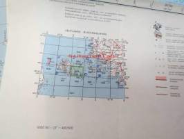 Föglö 1014 topografinen kartta 1:100 000 1955