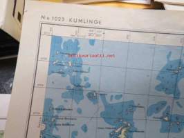 Kumlinge 1023 topografinen kartta 1:100 000 195?