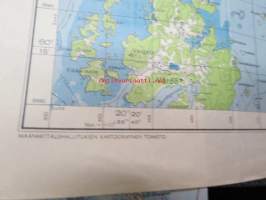 Kumlinge 1023 topografinen kartta 1:100 000 195?