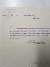 Konnunsuon Varavankilan johtaja, Lappee helmikuun 13. 1925 -asiakirja