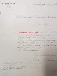 N. Jokinen Lavia, Lavia marraskuun 8. 1938 -asiakirja
