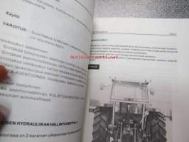 Massey Ferguson 290 / 290-4 traktori -käyttöohjekirja, lisäsivut nelivetomallia varten, varaosakuvasto -tractor instruction book