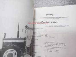 Massey Ferguson 290 / 290-4 traktori -käyttöohjekirja, lisäsivut nelivetomallia varten, varaosakuvasto -tractor instruction book