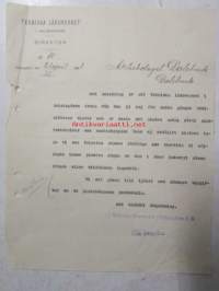 Tekniska Läroverket, Helsingfors 21. april 1921. -asiakirja