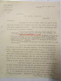 Nils Burud Aktiebolaget 10. mars 1921. -asiakirja
