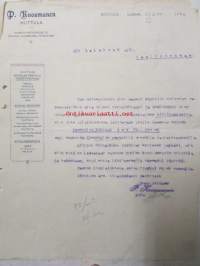 P.Kuosmanen Huttula, Huttula toukokuun 10. 1921. -asiakirja