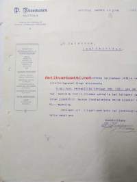 P.Kuosmanen Huttula, Huttula tammikuun 14. 1921. -asiakirja