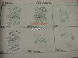 Kawasaki JF650-a (Jet ski X-2) parts catalog -varaosaluettelo