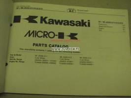 Kawasaki JS440-A11/A12/A13 parts catalog -varaosaluettelo