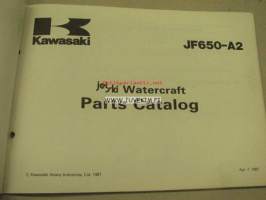 Kawasaki JF650-A (Jet ski X-2) parts catalog -varaosaluettelo