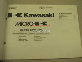 Kawasaki JB650-A1(Jet Mate) parts catalog -varaosaluettelo