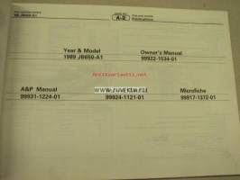 Kawasaki JB650-A1(Jet Mate) parts catalog -varaosaluettelo