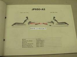 Kawasaki JF650-A(Jet Ski X-2) parts catalog -varaosaluettelo