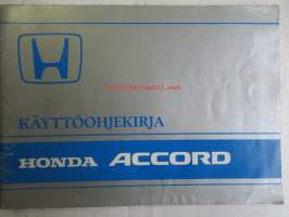 Honda Accord - käyttöohjekirja