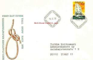 Kansainvälinen koulupurjelaivojen kilpapurjehdus- ensipäiväkuori  19.6.1972 LaPe 705