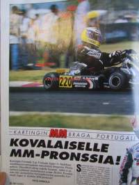 Vauhdin Maailma 2000 nr 10 -mm. Formula 1 MM Belgia, Italia ja USA, Karting-MM Portugali Kovalainen ajoi historiaan, Rata-SM Alastaro ja Hämeenlinna