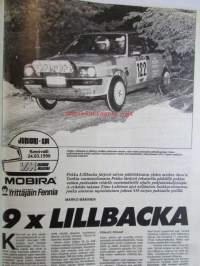 Vauhdin Maailma 1990 nr 4 -mm. Formula 1 1990, Formula 1 USA:n GP Phoenix, Ralli-SM Pohjola-ralli, Ralli-SM Kymenlaakso aina sama naama, Drag-MM Gatornationals,