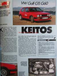 Vauhdin Maailma 1990 nr 4 -mm. Formula 1 1990, Formula 1 USA:n GP Phoenix, Ralli-SM Pohjola-ralli, Ralli-SM Kymenlaakso aina sama naama, Drag-MM Gatornationals,