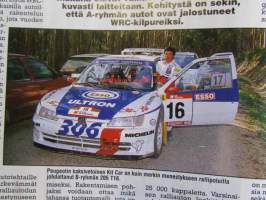 Vauhdin Maailma 1998 nr 1 -mm. MM- rallikatsaus 1997 Mitä kaikkea tapahtuikaan...?, Ralliteamit testeissä Valmistautuminen uuteen alkoi, Tommi Mäkinen mietteitä