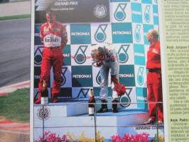 Vauhdin Maailma 1999 nr 11 -mm. Formula 1 Japani ja Malesia &quot;Schumin&quot; paluu, Europen Truck Raicing Cup Espanja Luostarinen pysysi mitalikannassa, Alastaro