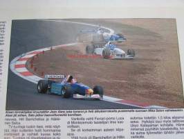 Vauhdin Maailma 1996 nr 6 -mm. Formula 1 GP:t Eurooppa ja San Marino ja Monaco, Kotimaan ratatestipäivät Sport 2000 ja SS-luokat, VM esittelee kemiläisen Esort