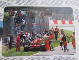 Vauhdin Maailma 1996 nr 6 -mm. Formula 1 GP:t Eurooppa ja San Marino ja Monaco, Kotimaan ratatestipäivät Sport 2000 ja SS-luokat, VM esittelee kemiläisen Esort