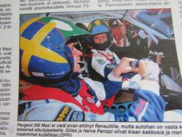 Vauhdin Maailma 1996 nr 6 -mm. Formula 1 GP:t Eurooppa ja San Marino ja Monaco, Kotimaan ratatestipäivät Sport 2000 ja SS-luokat, VM esittelee kemiläisen Esort