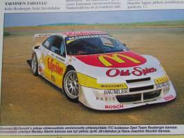 Vauhdin Maailma 1996 nr 6 -mm. Formula 1 GP:t Eurooppa ja San Marino ja Monaco, Kotimaan ratatestipäivät Sport 2000 ja SS-luokat, VM esittelee kemiläisen Esort