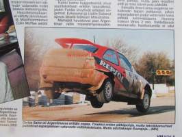 Vauhdin Maailma 1996 nr 8 -mm. Ralli-MM Argentiina Tommi ei ole mikään pommi, Junnu ja Naiset SM Tikkisen vuoro, F-Cup Vammala ja vettä tuli, Formula 1 Ranska