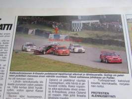 Vauhdin Maailma 1996 nr 8 -mm. Ralli-MM Argentiina Tommi ei ole mikään pommi, Junnu ja Naiset SM Tikkisen vuoro, F-Cup Vammala ja vettä tuli, Formula 1 Ranska