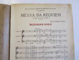 Messa da Requiem. Painettu 1944. Turun NMKY:n mieskuoron ohjelmistoa 1897