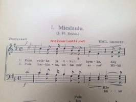 Miesäänisiä lauluja 26. vihko Sortavalan laulujuhliin 1926