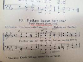 Isänmaalle marsseja ja muistolauluja. Miesäänisten laulukuntien ohjelmiston 11. vihko