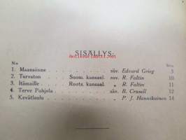 Miesäänisiä lauluja 12. vihko - Kansanvalistusseuran nuottivarasto 24