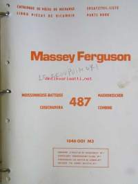 Massey Fergusson 487 Combine/Leikkuupuimuri v. 1972 päivityksiä -76 asti ja MF Perkins A 4.248 Engine Moottori.