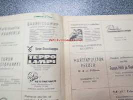 Suomi-sarja 7.5.1962   Länsilohko Tute-VaKP -käsiohjelma