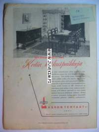 Kotiliesi 1946 nr 17 Kansikuva Martta Wendelin, vapautuva linnanneiti - Fredrika Bremerin lapsuuden ja nuoruuden tarina, tasku koristaa ja palvelee, suomalaisia