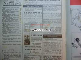 Kotiliesi 1946 nr 20, kansikuva Martta Wendelin, saitteko saippuanne onnistumaan ?, ylioppilasasuntola alkaa hahmottua Helsinkiin (Domus academica), tunnetteko