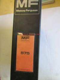 Massey-Ferguson MF 595 Parts Book -varaosaluettelo 4:llä eri kielellä.