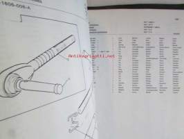 Massey-Ferguson MF 595 Parts Book -varaosaluettelo 4:llä eri kielellä.