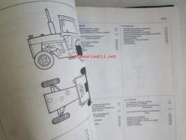 Massey-Ferguson MF 595 Parts Book -varaosaluettelo 4:llä eri kielellä.