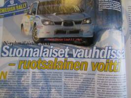 Vauhdin Maailma 2007 nr 3 -mm. Ralliautojen vakuutukset, Ralli-MM Ruotsi ja Norja, Ralli-SM Nilsiä, Viron Rallisarja, Kansaiväliset Rallisarjat Kemi, Iltaralli ja