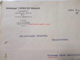 Aktiebolaget Tornator Osakeyhtiö, Imatra 8. helmikuutta 1921 -asiakirja