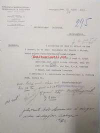 Krono-Fabrikerna I Warkaus &amp; Kajana, 11. april 1921 -asiakirja