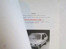 Volvo Huoltokäsikirja 1979-Uuutuudet Rakenne ja toiminta, Osa 0 Uutuudet 343  -Korjaus ja huolto