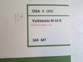 Volvo Huoltokäsikirja, Osa 4 (43) Vaihteisto M 45 R, 343 Mt  -Korjaus ja huolto